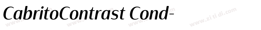 CabritoContrast Cond字体转换